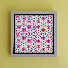 Load image into Gallery viewer, Pink and Blue Butterfly kaleidoscope Pattern Art Print-Pattern Art Print- by Stephanie Rowan - Lake and River Studio
