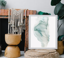 Load image into Gallery viewer, Seafoam Green Abstract Art Print, Teal Fade-Abstract Art Prints- by Stephanie Rowan - Lake and River Studio
