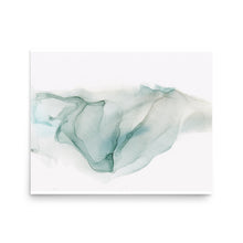 Load image into Gallery viewer, Seafoam Green Abstract Art Print, Teal Fade-Prints- by Stephanie Rowan - Lake and River Studio
