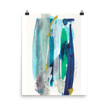 Load image into Gallery viewer, Green and Blue Abstract Art Print, Forlorn Series 1.3-Prints- by Stephanie Rowan - Lake and River Studio
