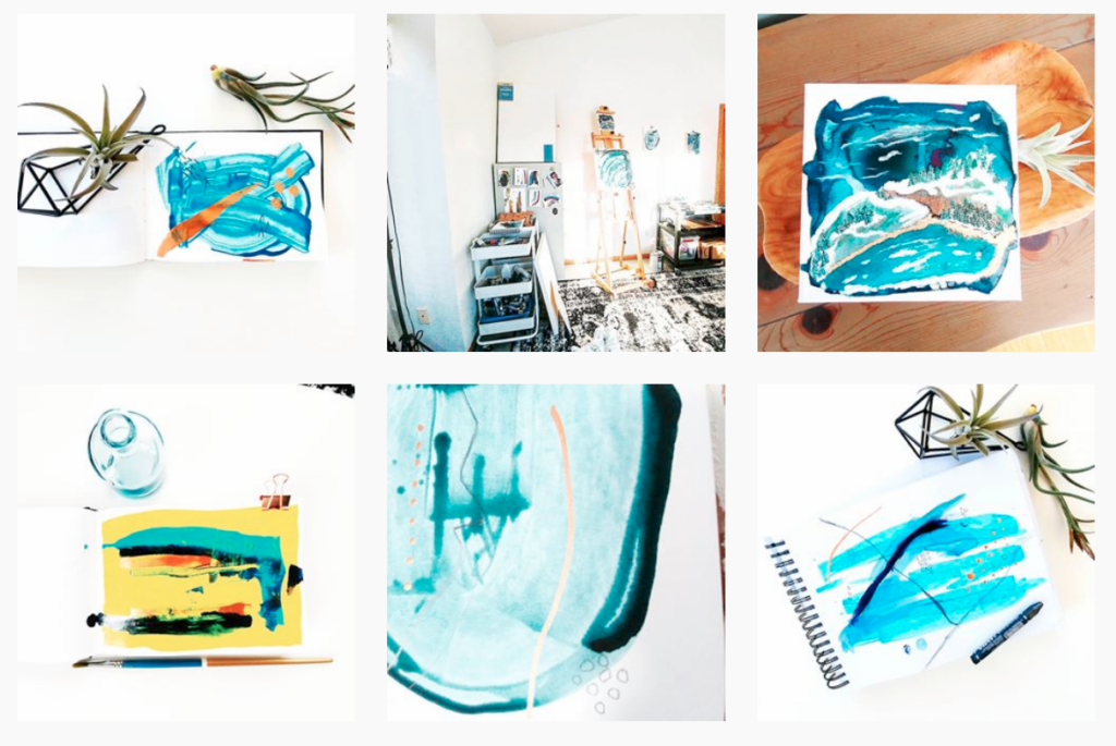 studio scenes of original art