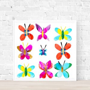 colorful butterfly painting